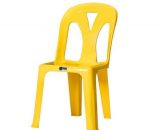 เก้าอี้พนักพิง เกรด A สีเหลือง